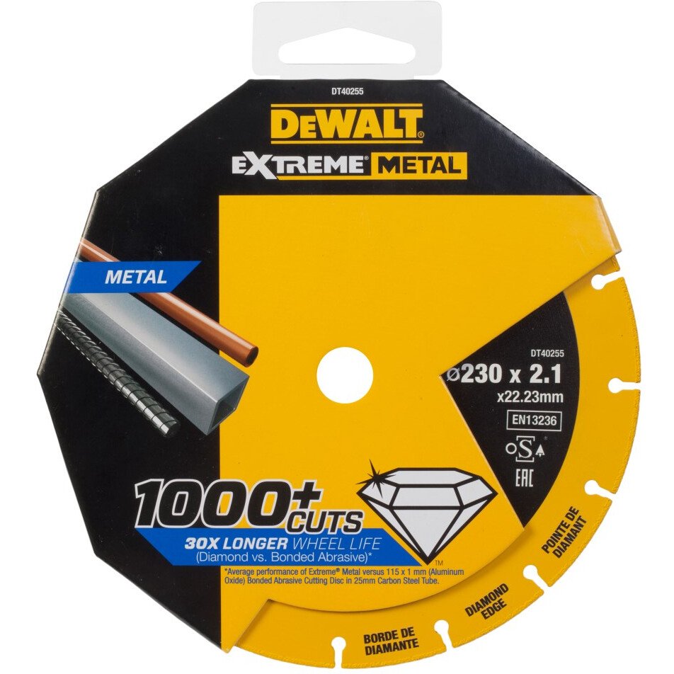 DeWalt DT40255-QZ  230 x 22.23mm Extreme Diamond Edge Metal Cutting Disc