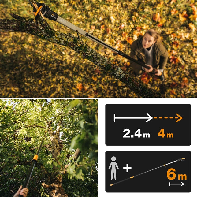 Upx86 Fiskars 1023624 UPX86 PowerGear™ X Telescopic (2.4-4Mtr) Tree Pruner ...