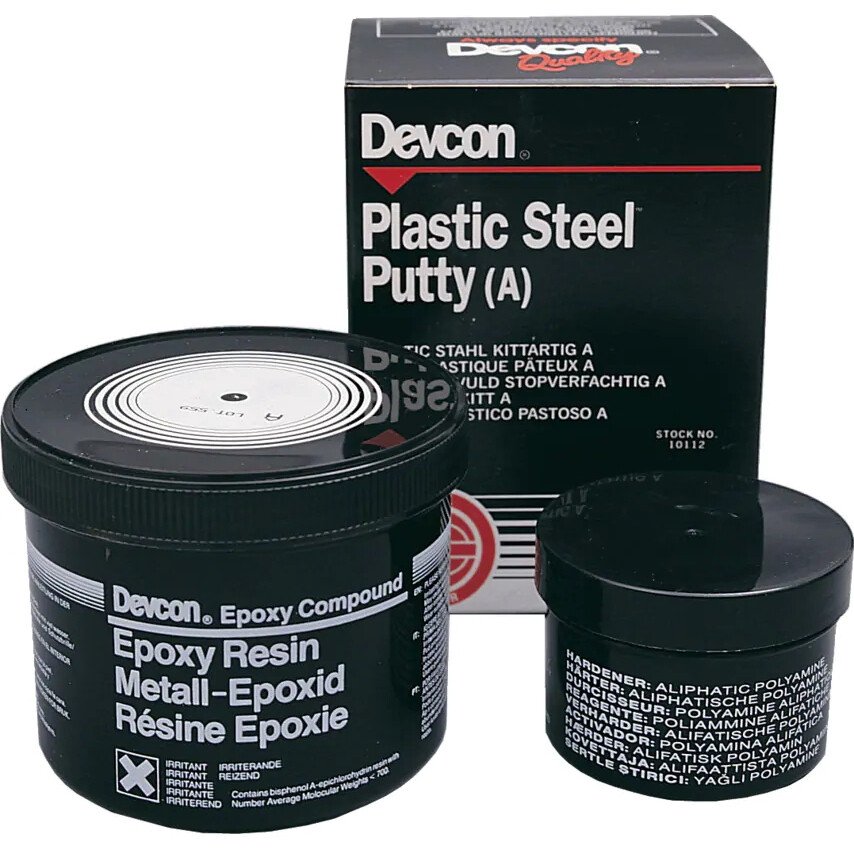 Devcon 10112 Plastic Steel Putty (A) 500gr  (1x500g)