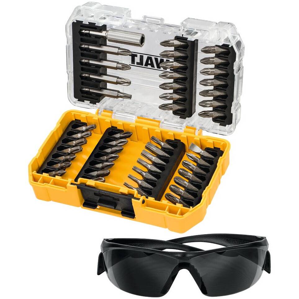 DeWalt DT70703-QZ 47pc Screwdriver Bit Set with Safety Glasses in Tough  Case from Lawson HIS