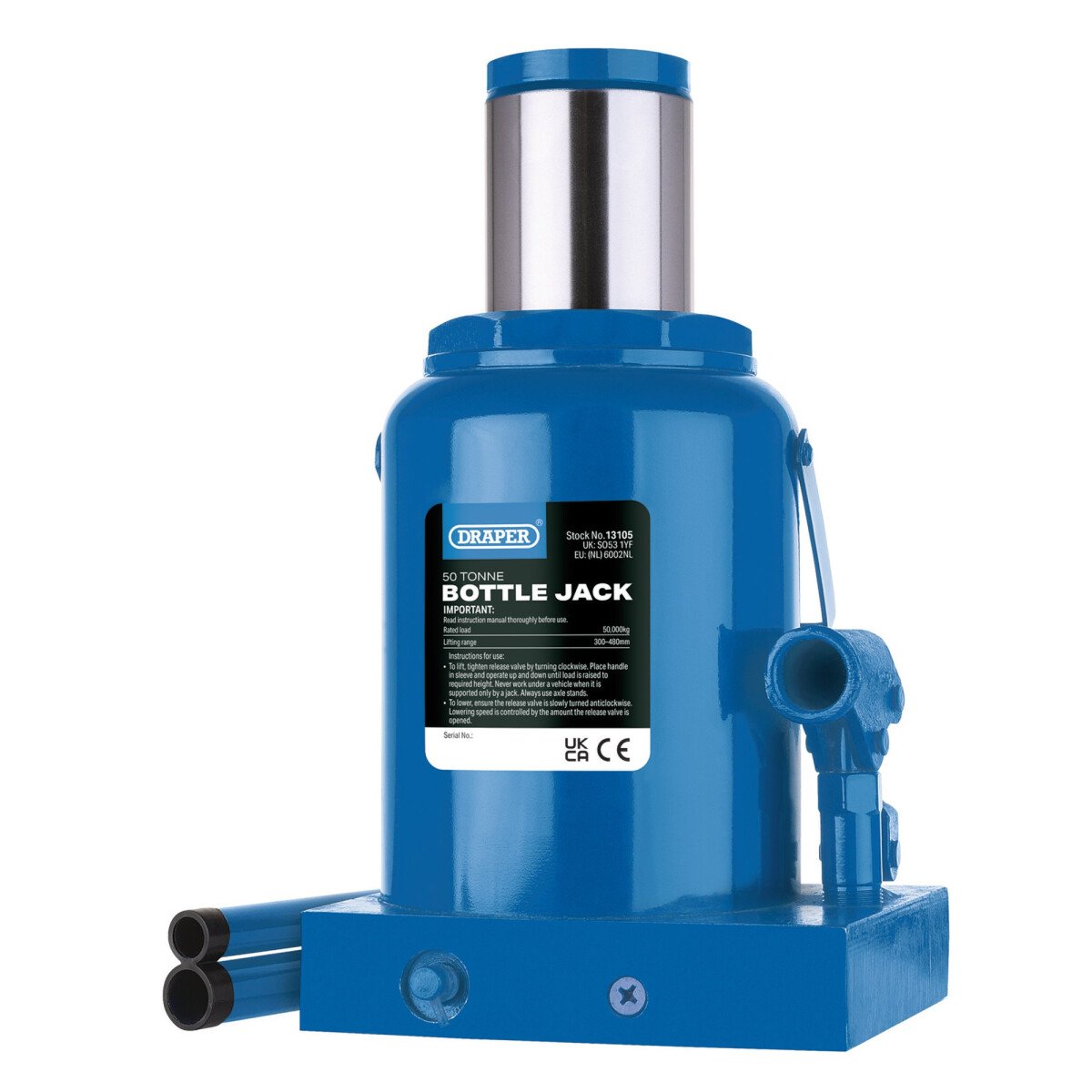 Draper 13105 BJ50-B Hydraulic Bottle Jack (50 Tonne)