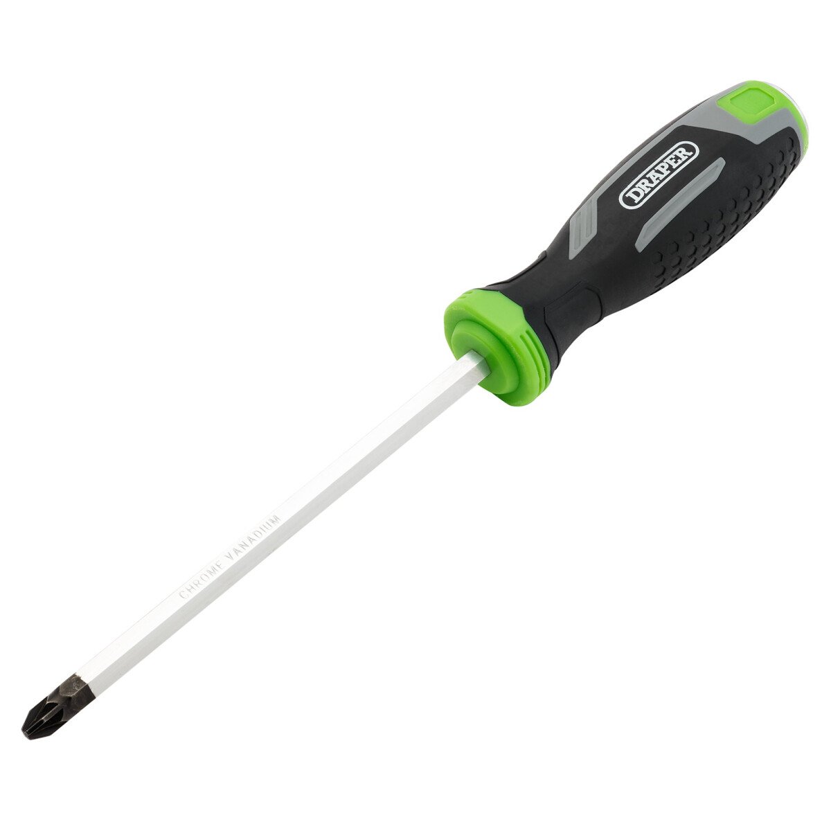 Draper 13454 210/PZ Pound Thru Pozi Soft Grip Screwdriver, Pz3 X 150mm