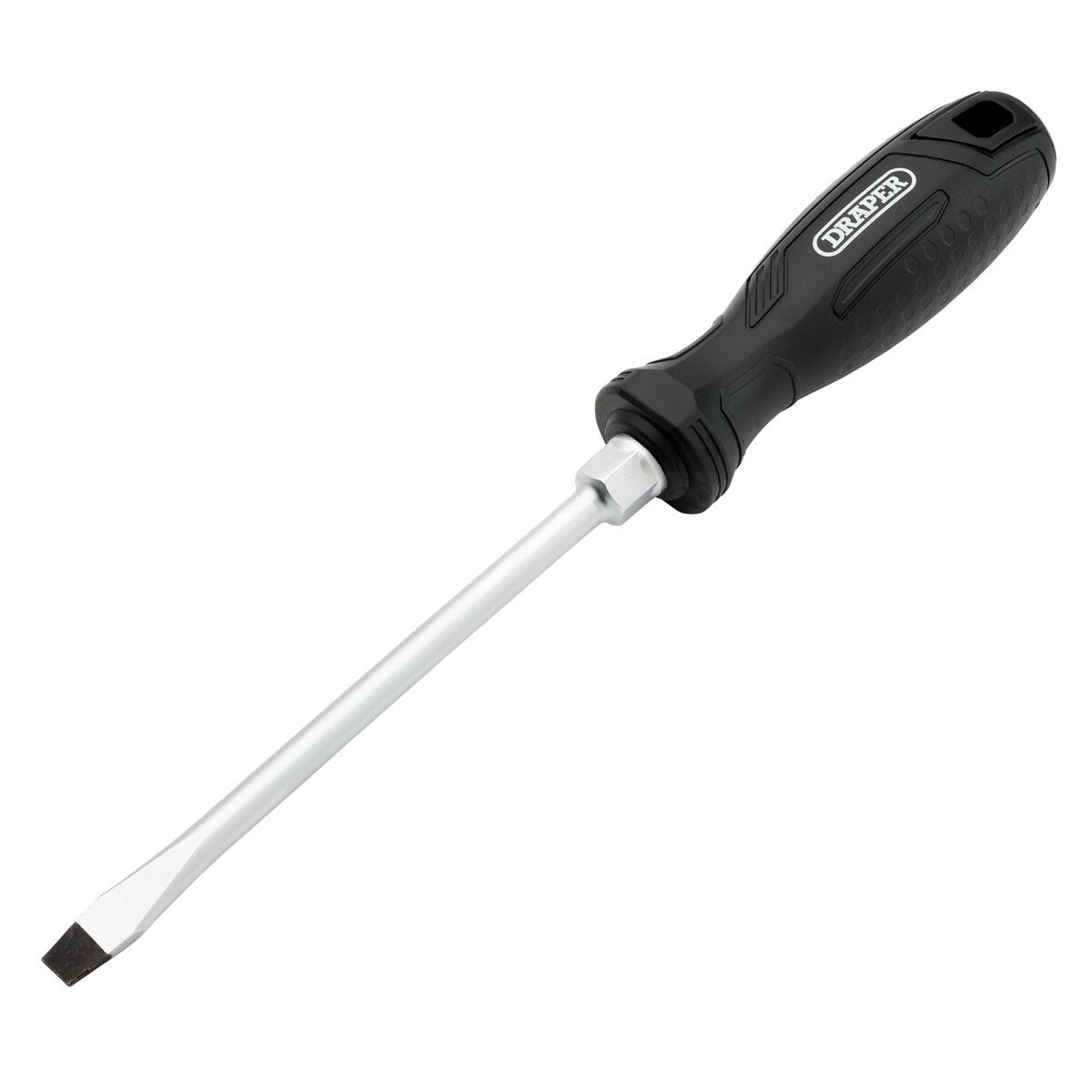 Draper 13552 220/SL Slotted Hard Grip Screwdriver, 8.0 X 150mm