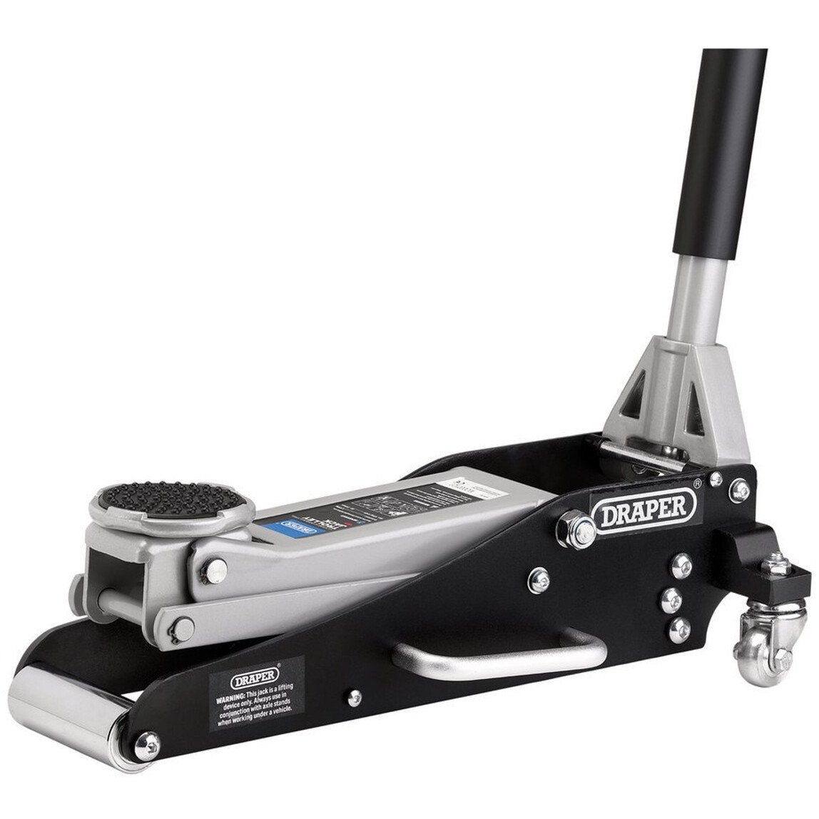 Draper 13624 Aluminium and Steel Racing Trolley Jack, 1.5 Tonne 