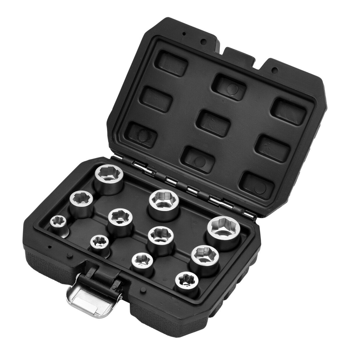 Draper 13894 BE-11PC Bolt Extractor Socket Set, 3/8" Sq. Dr.  (11 Piece)