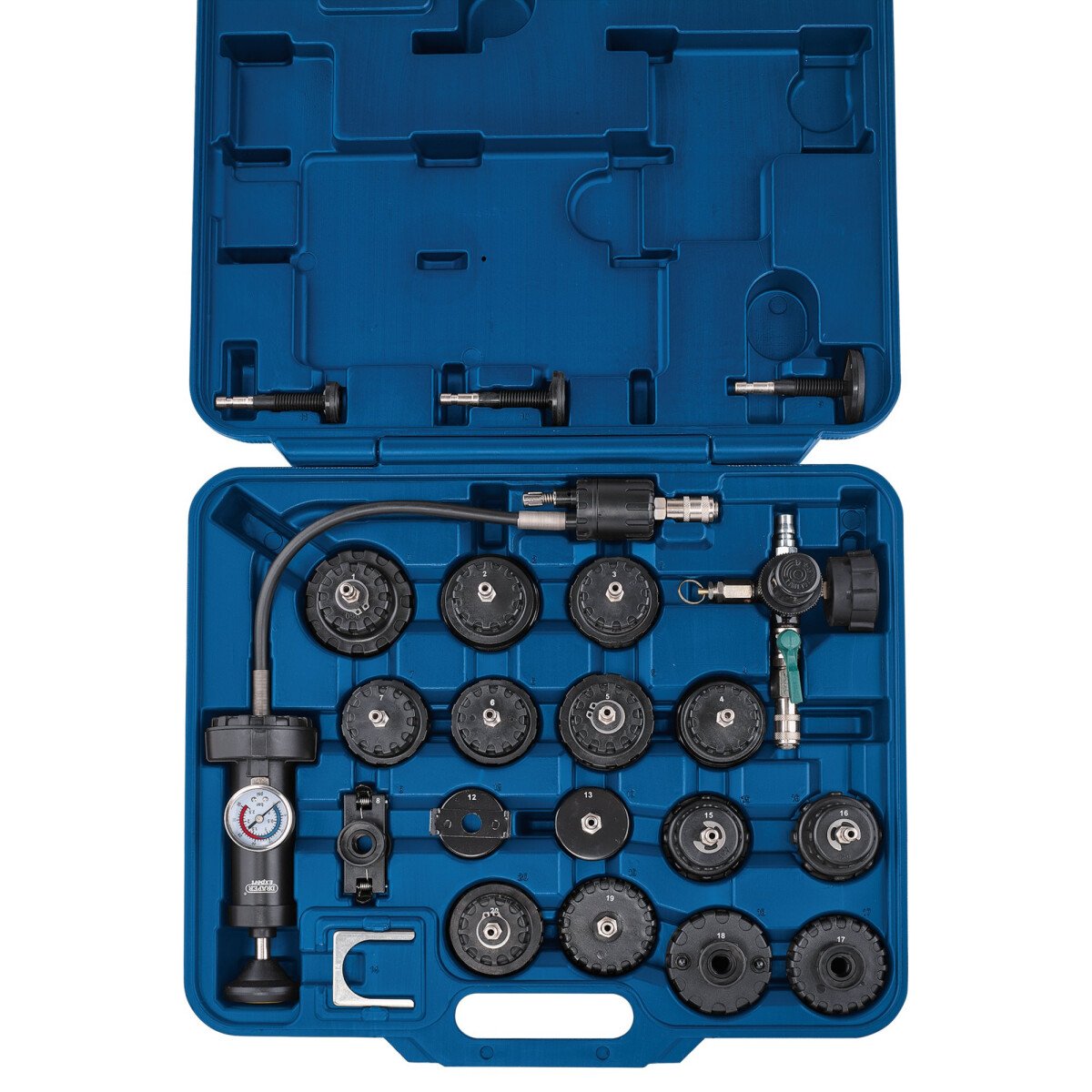 Draper 14455 RPT1 Expert 20 Piece Radiator Pressure Test Kit
