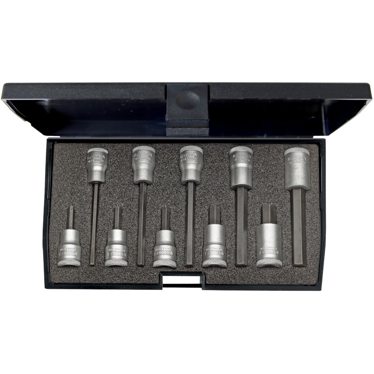 Gedore 1509918 Hexagonal Screwdriver Bit Socket Set 3/8" Drive IN 30 LKM