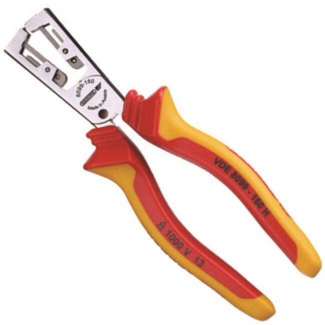 Gedore 1552082 VDE Stripping Pliers STRIP-FIX with Insulated Sleeves VDE 8099-160 H
