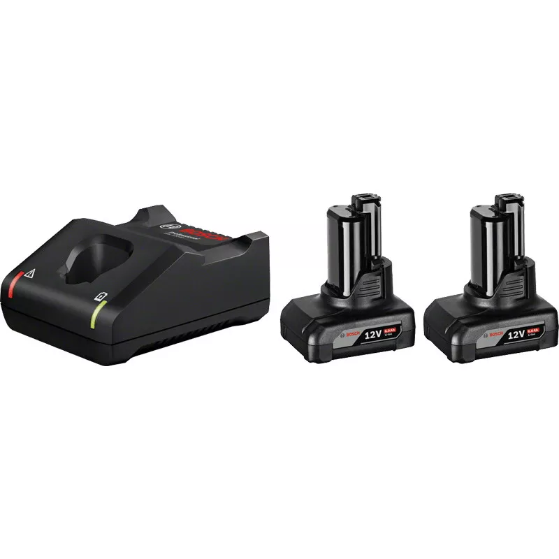Bosch 2x12V GBA 6.0 Coolpack Battery + GAL 12V-40 Quick Charger Set
