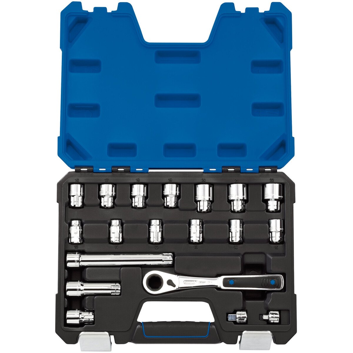 Draper 16482 VTX20-19MM/B 20mm 'Go Through' Socket Set (19 Piece)