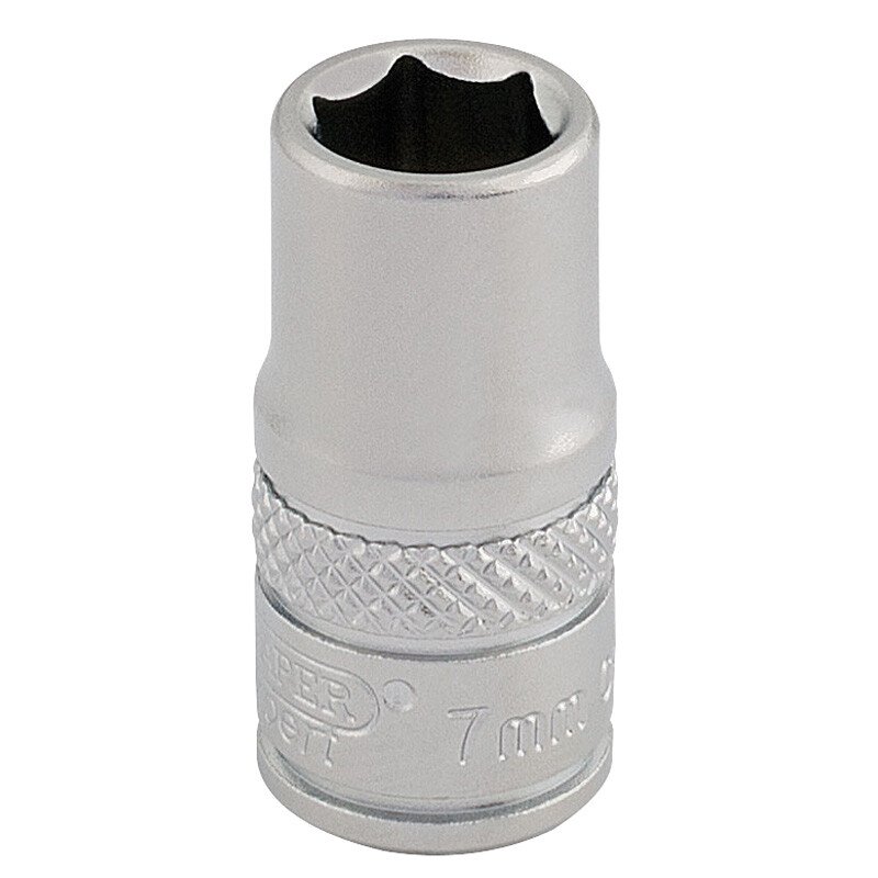 Draper 16511 B-MM/MS 1/4" Square Drive Socket (7mm)