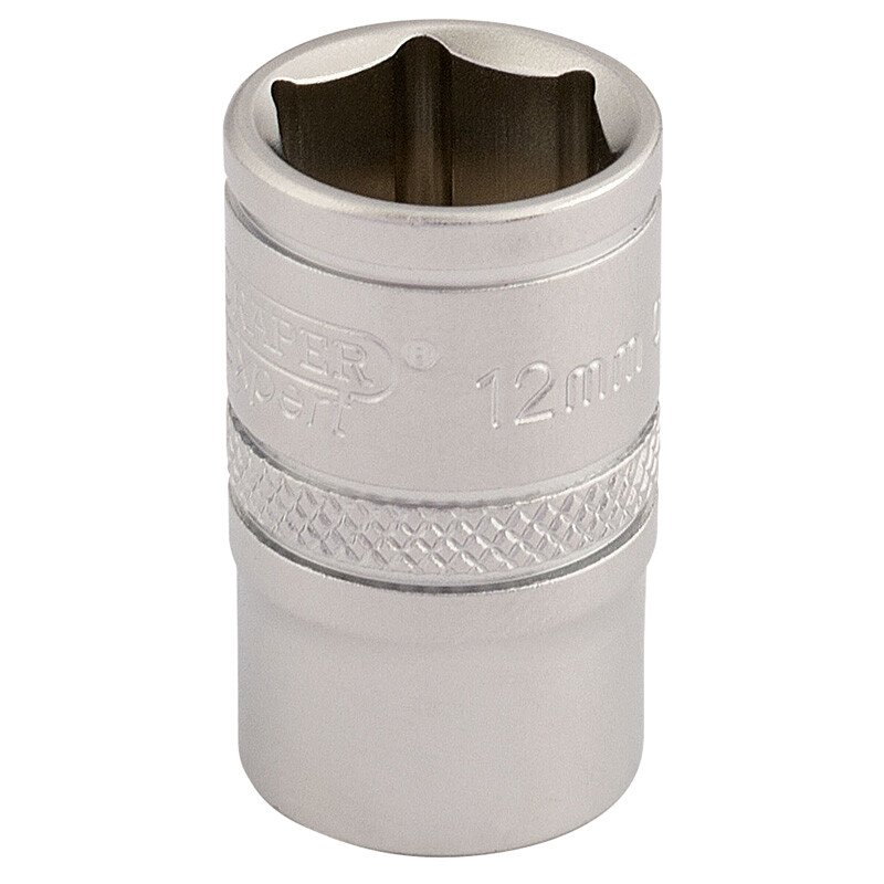 Draper 16537 D-MM/MS 3/8" Square Drive 6 Point Metric Socket (12mm)