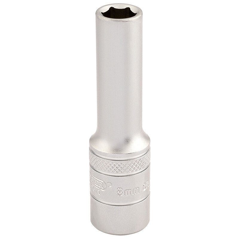 Draper 16578 DT-MM/MS 3/8" Square Drive 6 Point Metric Deep Socket (8mm)