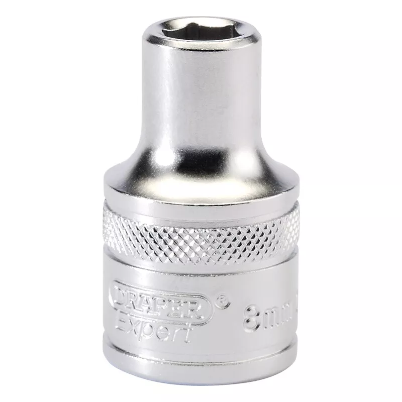 Draper 16595 H-MM/MS 1/2" Square Drive 6 Point Metric Socket (8mm)