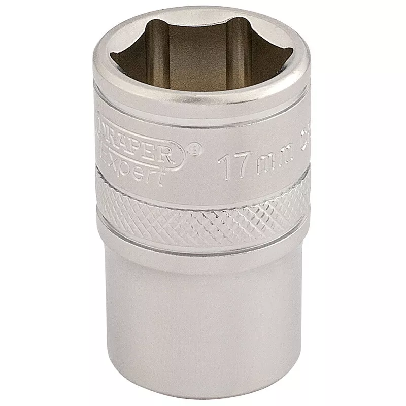 Draper 16607 H-MM/MS 1/2" Square Drive 6 Point Metric Socket (17mm)