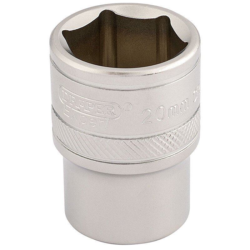 Draper 16610 H-MM/MS 1/2" Square Drive 6 Point Metric Socket (20mm)