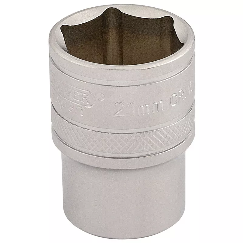 Draper 16612 H-MM/MS 1/2" Square Drive 6 Point Metric Socket (21mm)