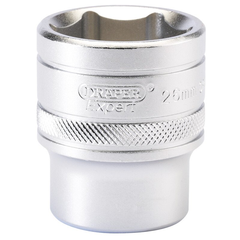 Draper 16617 H-MM/MS 1/2" Square Drive 6 Point Metric Socket (26mm)