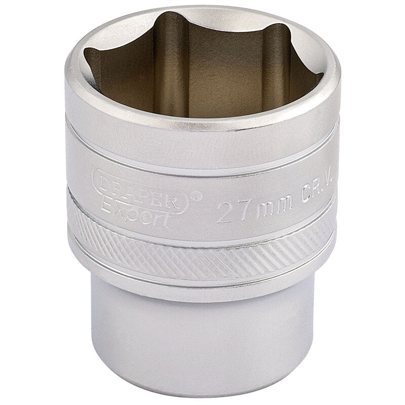 Draper 16618 H-MM/MS 1/2" Square Drive 6 Point Metric Socket (27mm)