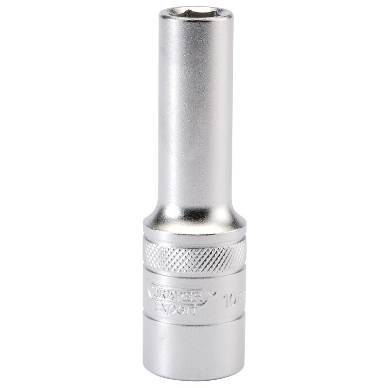 Draper 16642 HT-MM/MS 1/2" Square Drive 6 Point Metric Deep Socket (10mm)