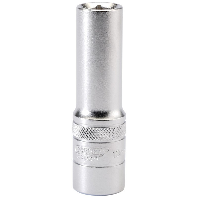 Draper 16646 HT-MM/MS 1/2" Square Drive 6 Point Metric Deep Socket (13mm)