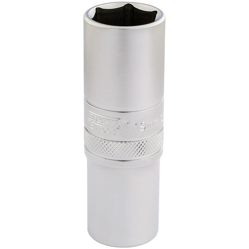 Draper 16651 HT-MM/MS 1/2" Square Drive 6 Point Metric Deep Socket (19mm)