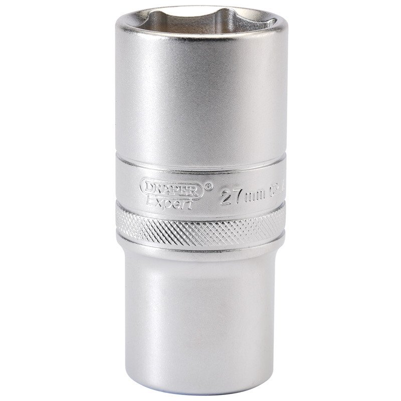 Draper 16657 HT-MM/MS 1/2" Square Drive 6 Point Metric Deep Socket (27mm)