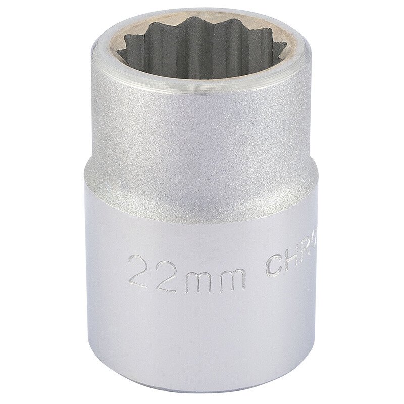 Draper 16691 T-MM/B 3/4" Square Drive 12 Point Socket (22mm)