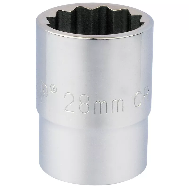 Draper 16697 T-MM/B 3/4" Square Drive 12 Point Socket (28mm)