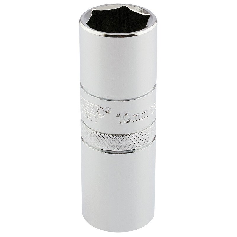 Draper 16778 HT-PLUG/B 1/2" Square Drive 10mm Thread 6 Point Spark Plug Socket (16mm Socket)
