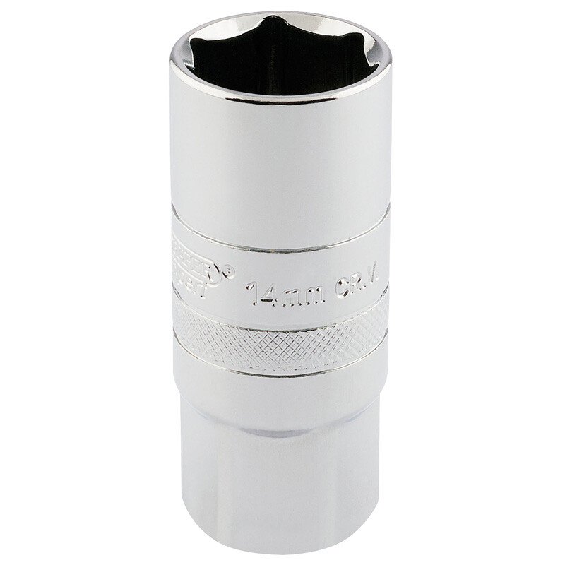 Draper 16780 HT-PLUG/B 1/2" Square Drive 14mm Thread 6 Point Spark Plug Socket (21mm Socket)