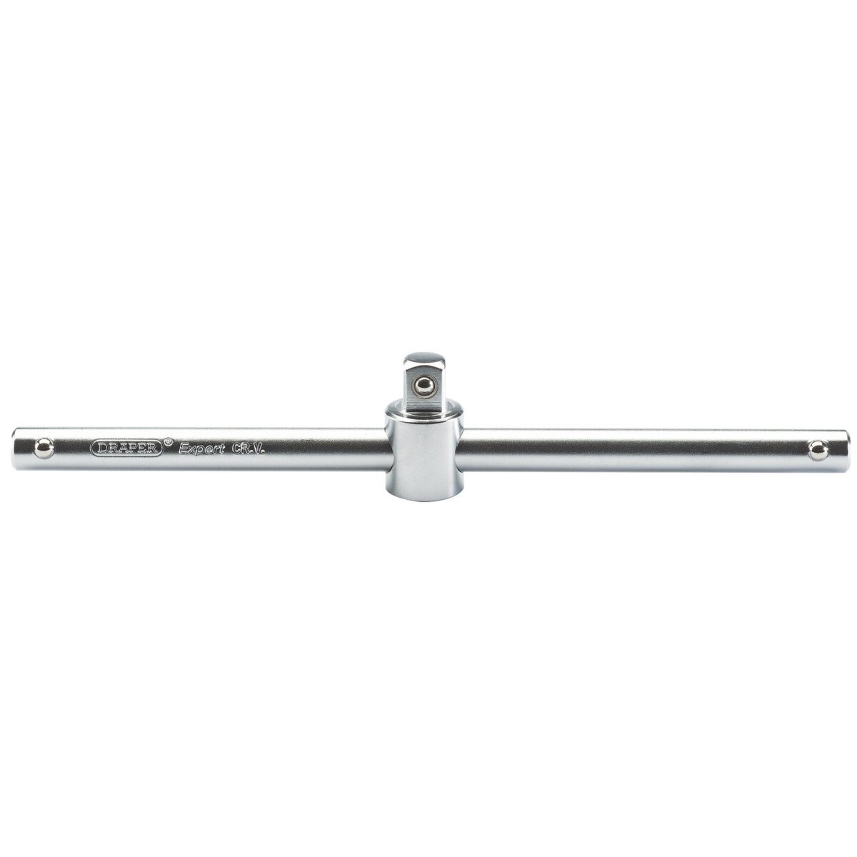 Draper 16790 H2/MS 1/2" Square Drive Satin Chrome Sliding T Bar