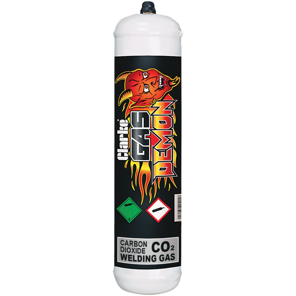 Clarke 6000642 CO2 Welding Gas Disposable Bottle Cylinder (60 Bar) 390g