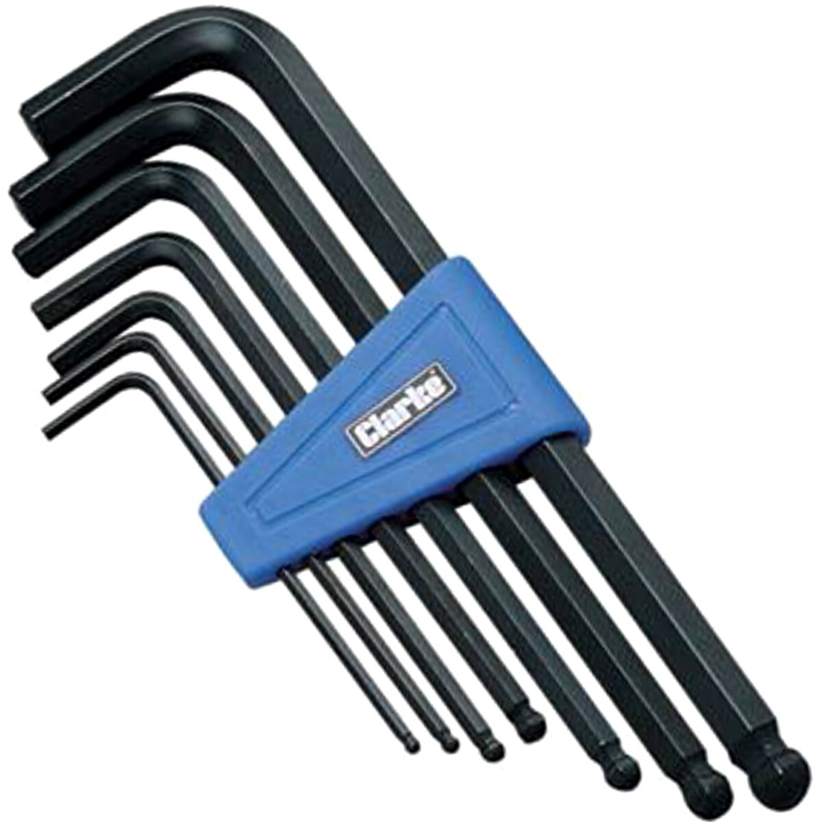 Clarke 1700454 PRO54 7 Piece Metric Ball End Hex Key Set from Lawson HIS