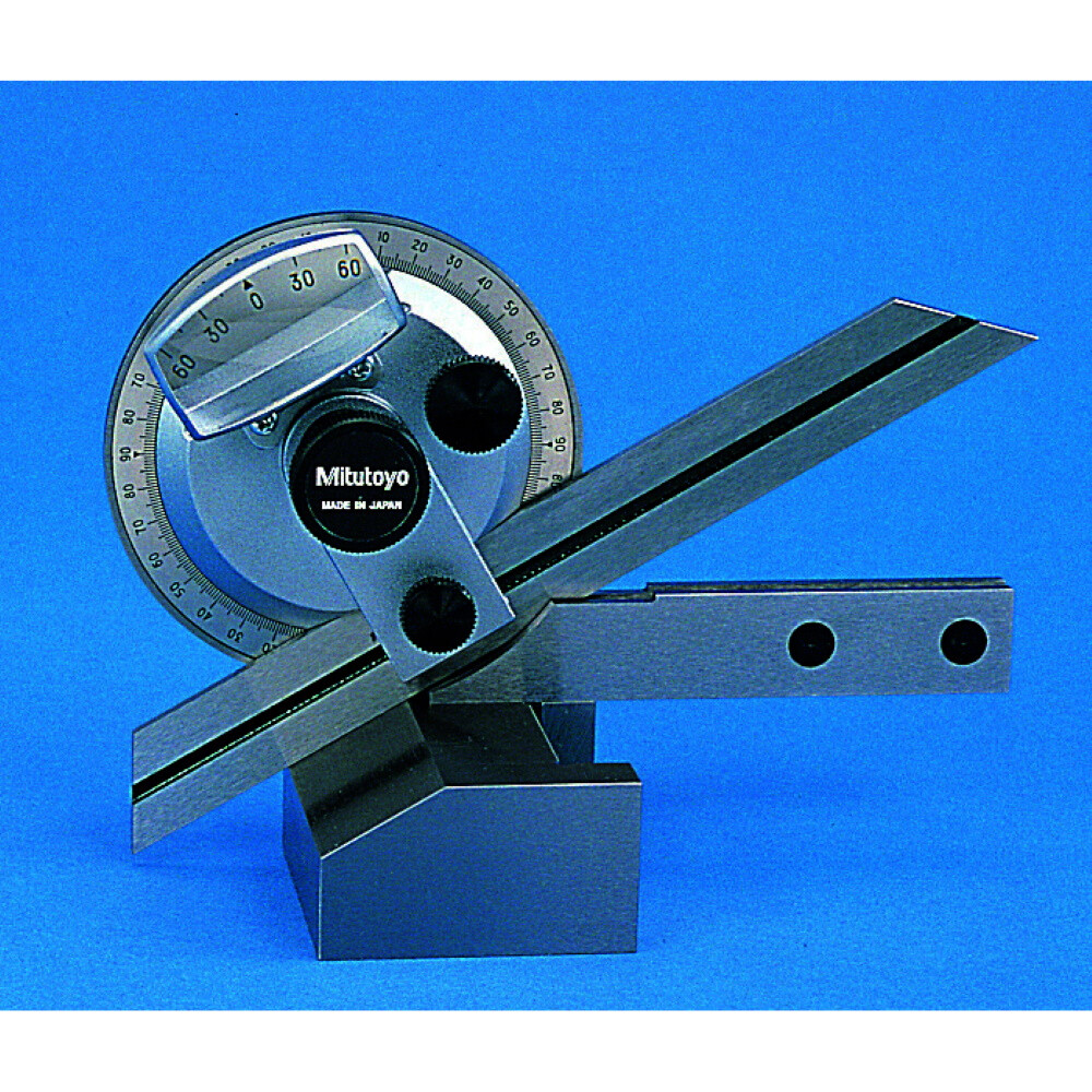 Mitutoyo 187907 Universal Bevel Protractor 150mm (6") Blade from