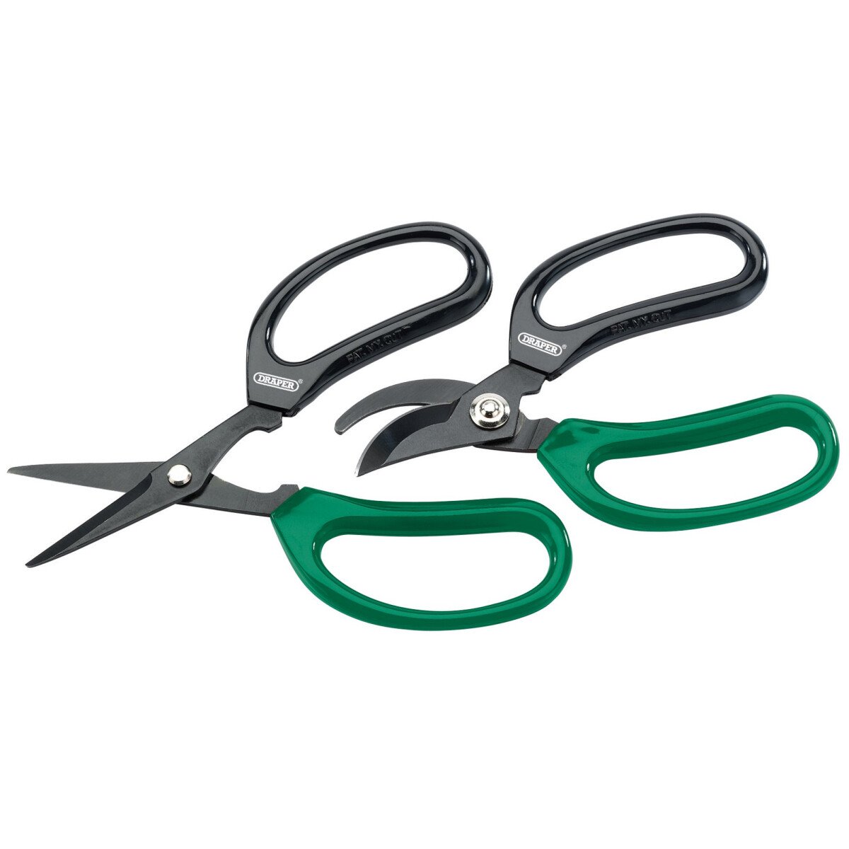 Draper 18299 GS/TP2 2 Piece Soft Grip Garden Scissor Set