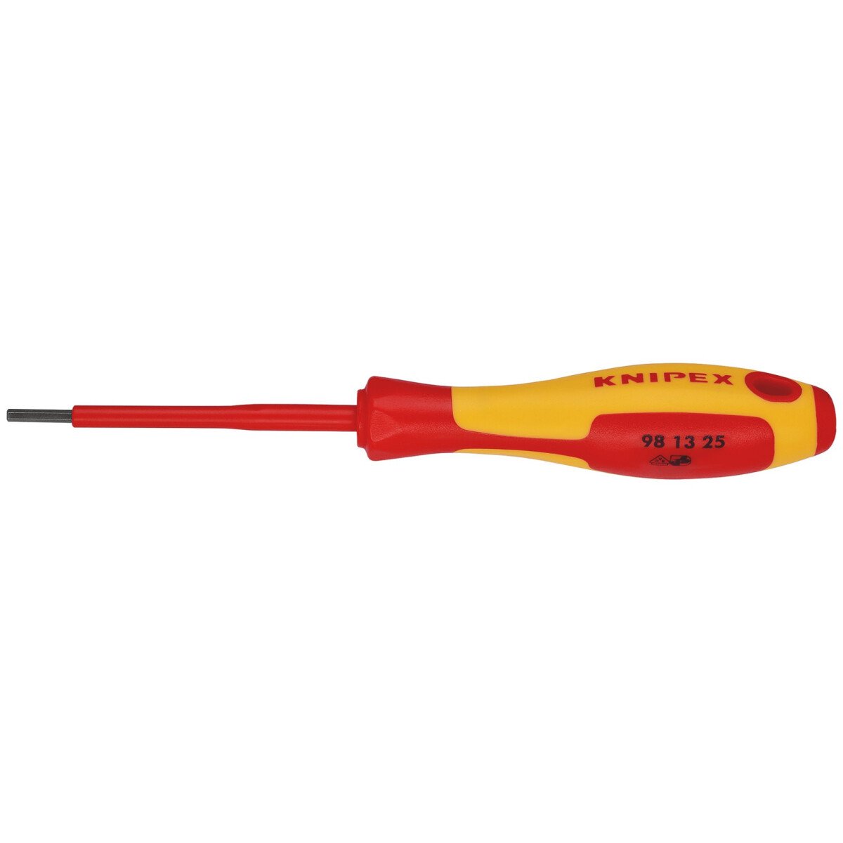 Knipex 98 13 25 98 13 25 Vde Insulated Hexagon Screwdriver, 2.5 X 75mm 18774