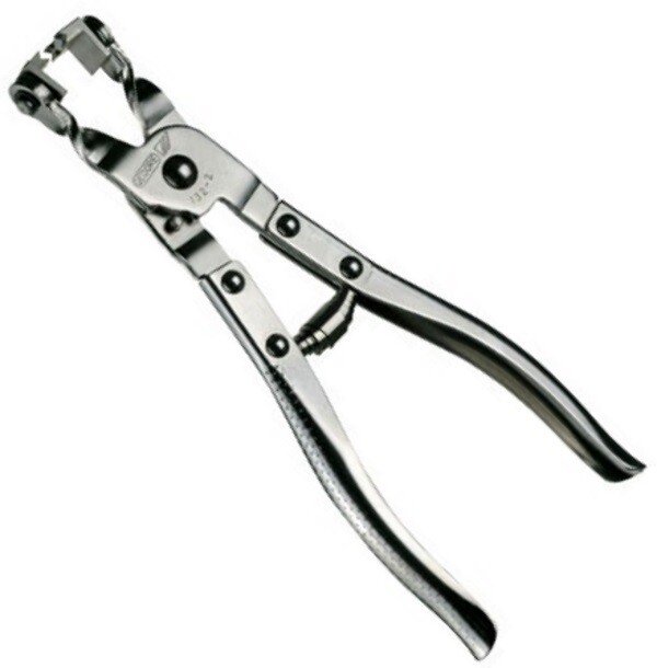 Spring hose outlet clamp pliers
