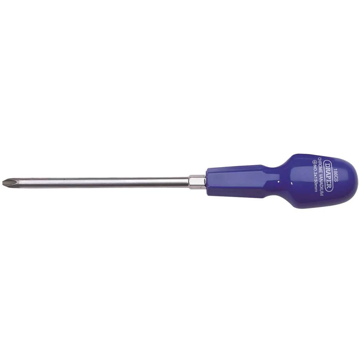 Draper 19506 186CSB No.3 x 150mm Cross Slot Cabinet Pattern Screwdriver (Sold Loose)