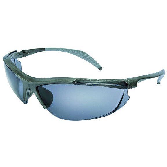 Swiss One 1FLEXBR23S 'Flex' Safety Spectacles with Smoke Tinted Anti-Scratch, Anti-Fog Lenses