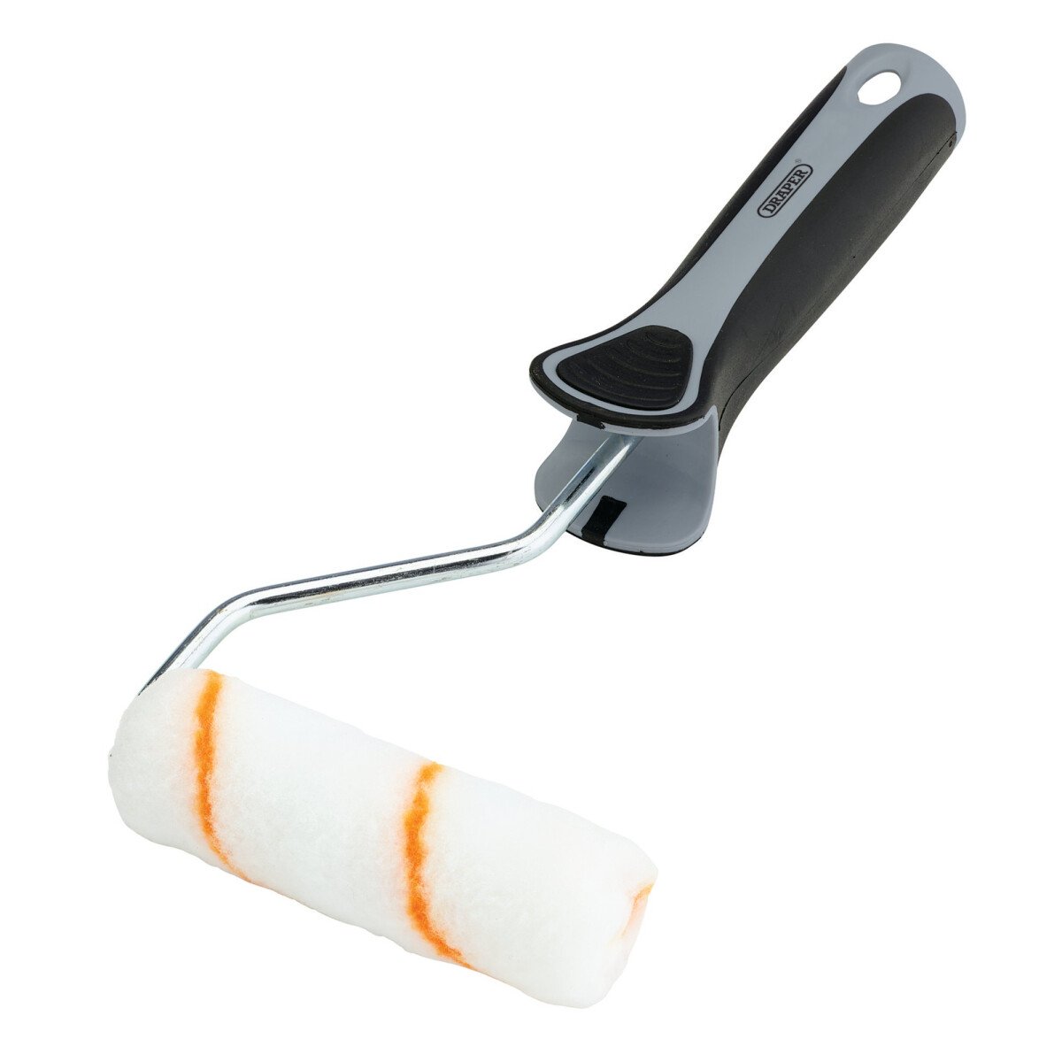 Draper 20792 ROLL-4PM Medium Pile Polyester Paint Roller With Soft Grip Handle, 4"/100mm