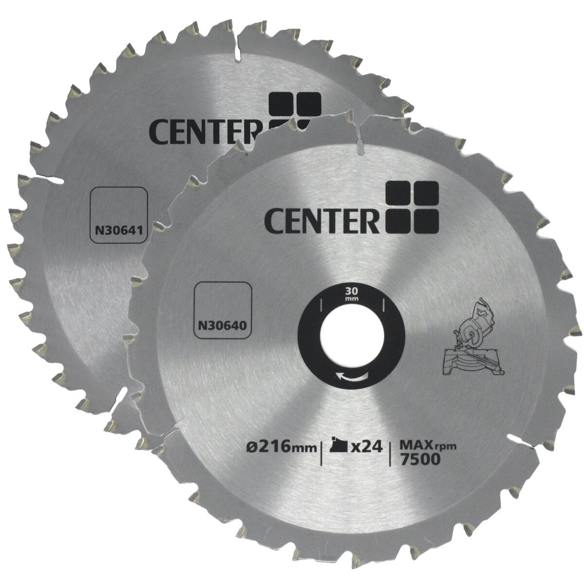 Centre Brand 216mm TCT Mitre Saw Blade