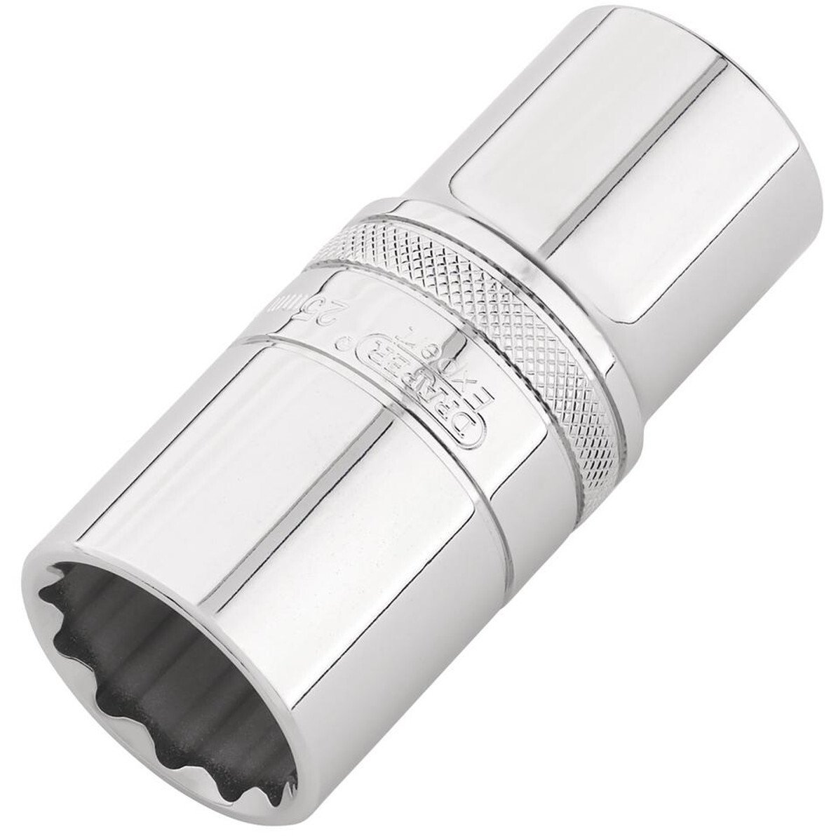 Draper 22424 Expert HI-TORQ® 12-Point Metric Deep Socket, 1/2" Sq. Dr., 25mm