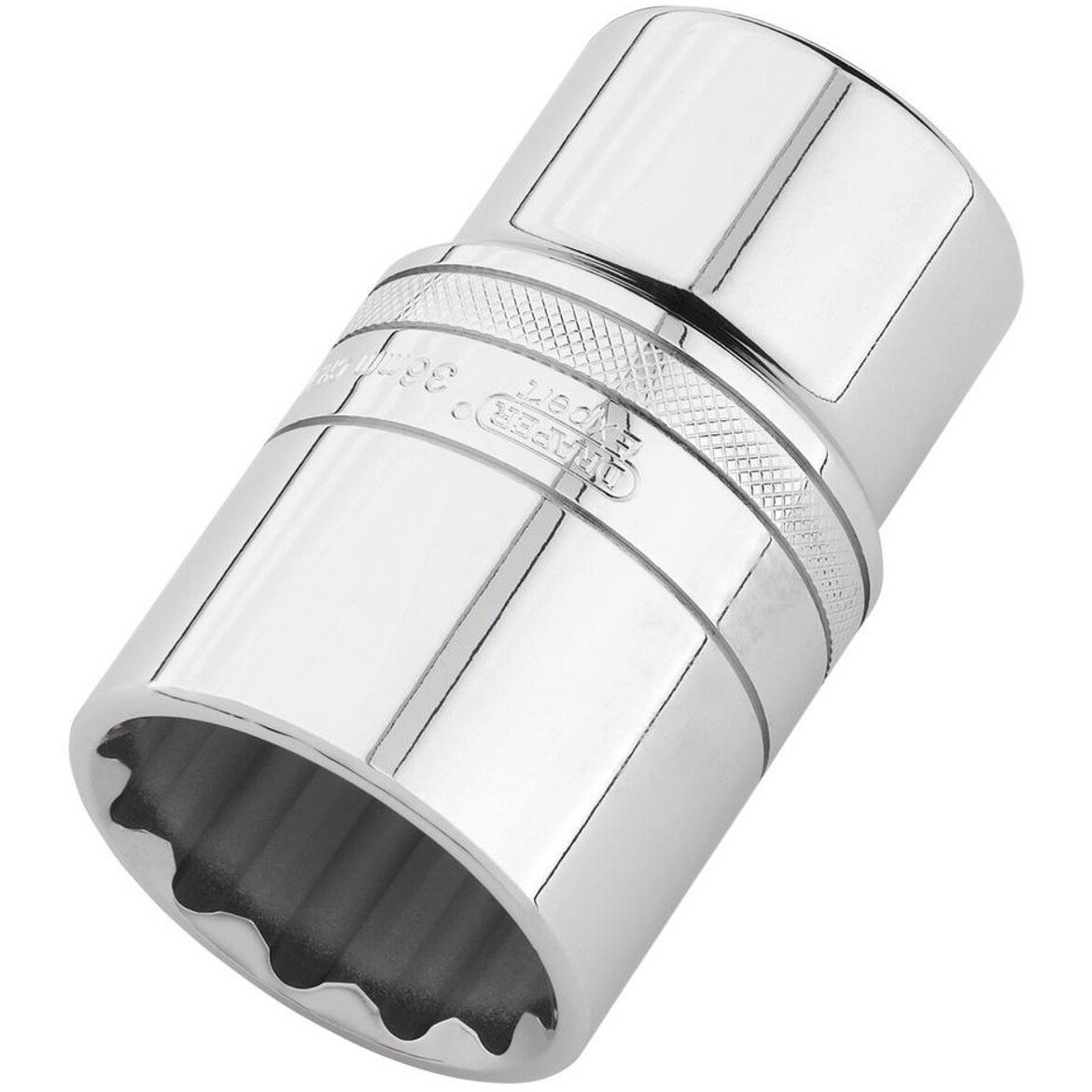 Draper 22427 Expert HI-TORQ® 12-Point Metric Deep Socket, 1/2" Sq. Dr., 36mm