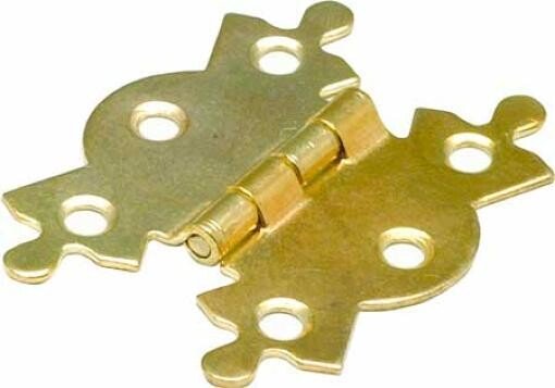 Specialist 23156 Steel Butterfly Hinge Brass Plated 50mm Packet of 2