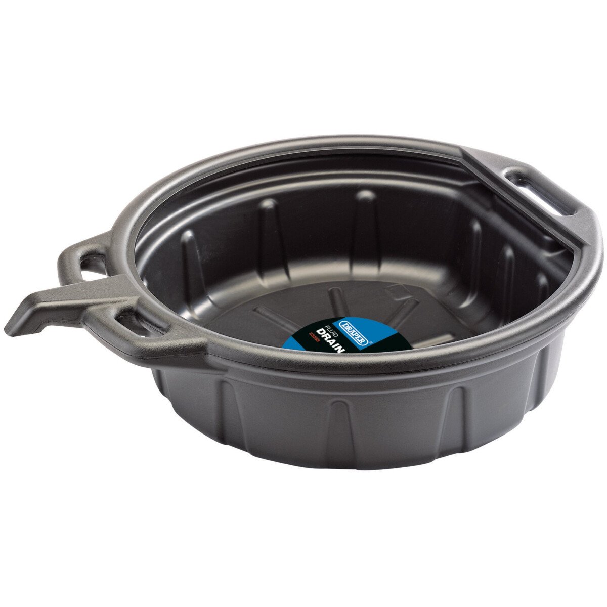 Draper 23258 OP16/B 16L Fluid Drain Pan   Black
