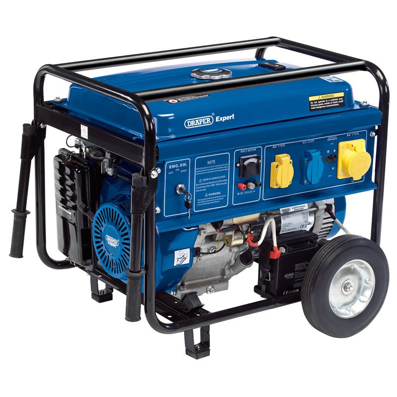 Draper 23984 PG43W 4.0kVA / 3.5kW 4 Stroke Petrol Engine Generator