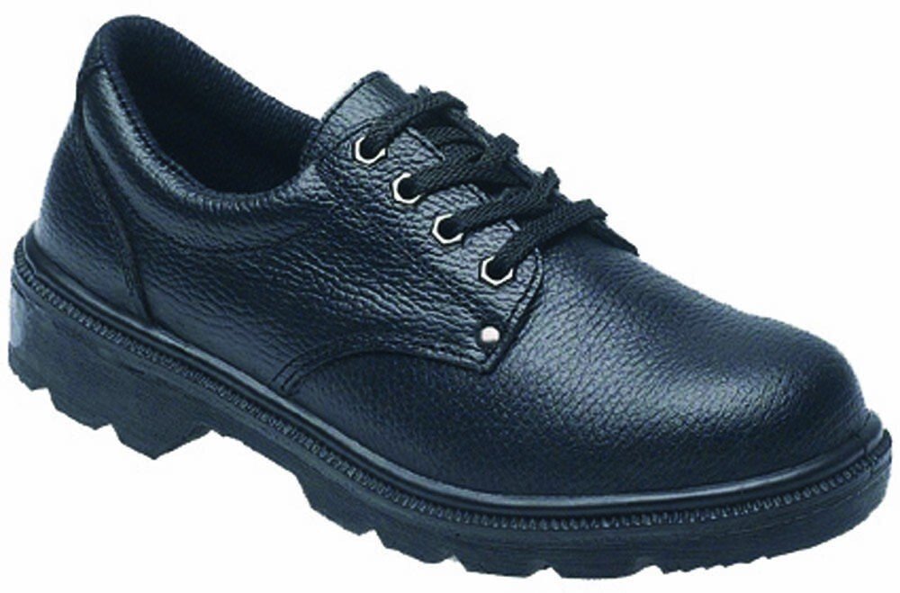Toesavers 2414 Black Dual Density Safety Shoe S1P SRC (UK size 3)