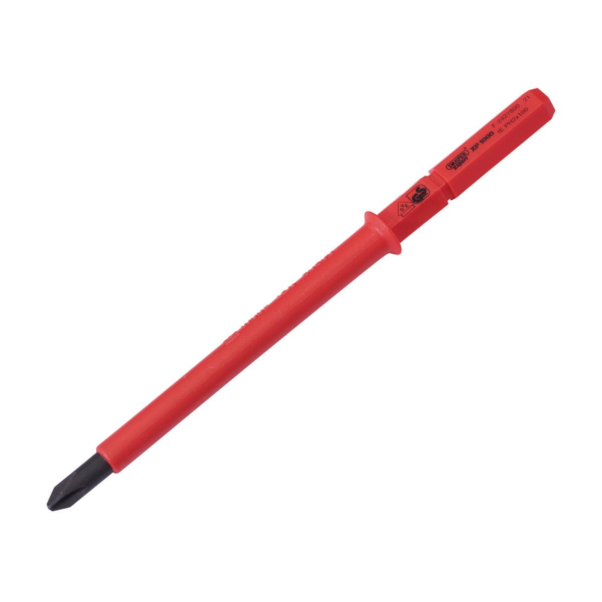 Draper 24743 9651CS Expert Ergo Plus® Cross Slot VDE Interchangeable Screwdriver Blade No.2 x 100mm