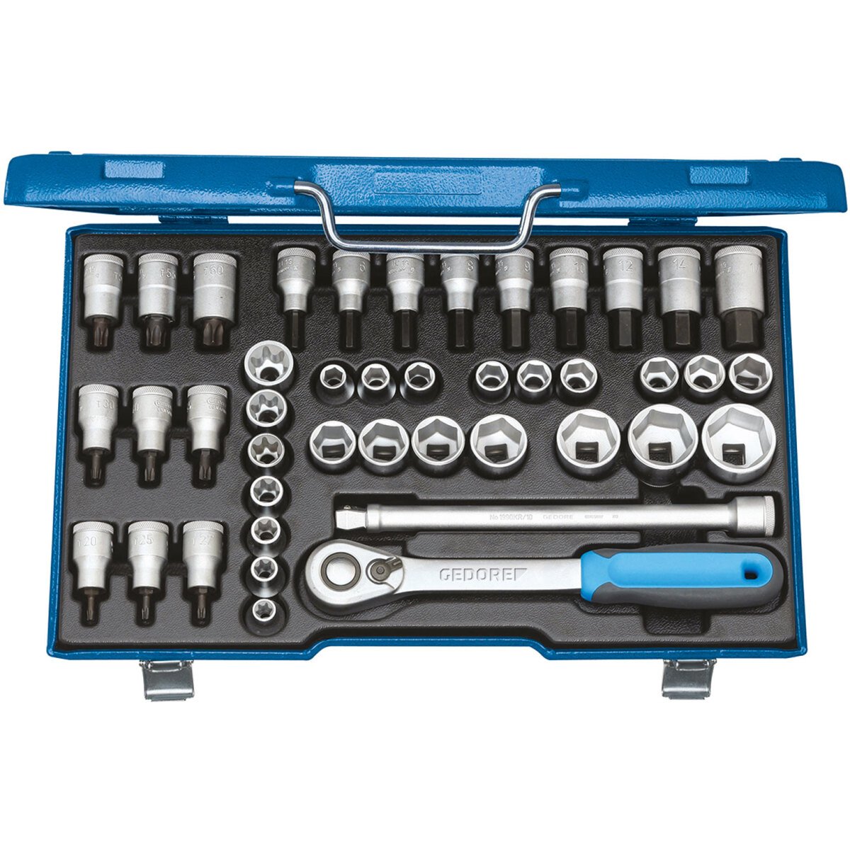 Gedore 2546000 Socket and Screwdriver Bit Set Metric 42 Piece 1/2" Drive ITX 19 INU-20